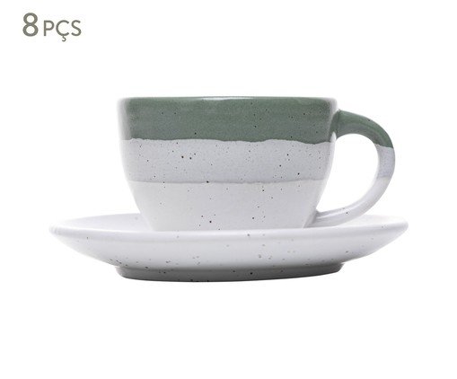 Jogo de Xícaras para Café Ombré Verde, green | WestwingNow