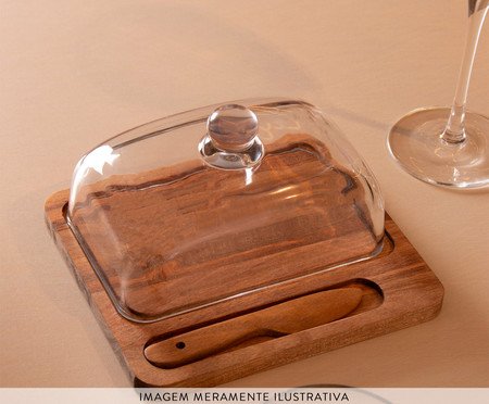 Manteigueira com Faca Lignum | Westwing