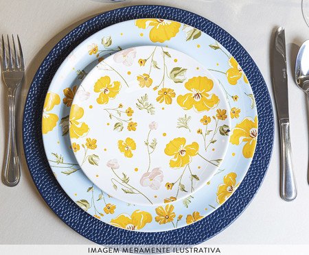 Prato para Sobremesa Doce Encanto Amarelo | Westwing