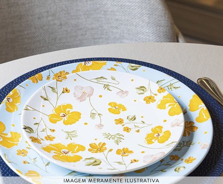 Prato para Sobremesa Doce Encanto Amarelo | Westwing