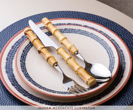 Faqueiro de Aço Inox Bambum Tulum | Westwing