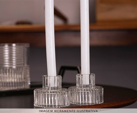 Jogo de Porta-Velas Lines ll | Westwing