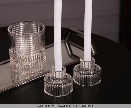 Jogo de Porta-Velas Lines ll | Westwing