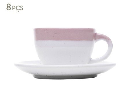 Jogo de Xícaras para Café Ombré Rosa | Westwing