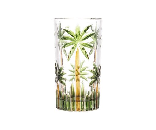 Copo Alto Palm Tree Handpaint, transparent | WestwingNow