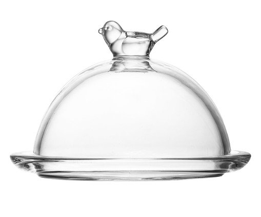 Prato para Doce com Tampa Bird, transparent | WestwingNow