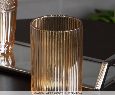 Copo Alto Lines Âmbar Metalizado | Westwing