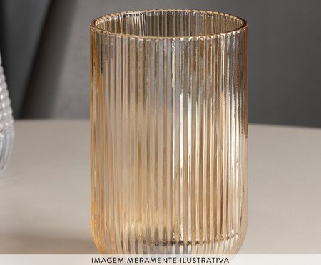 Copo Alto Lines Âmbar Metalizado | Westwing