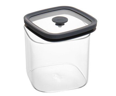 Porta-mantimento Square Cinza - 700ml | Westwing