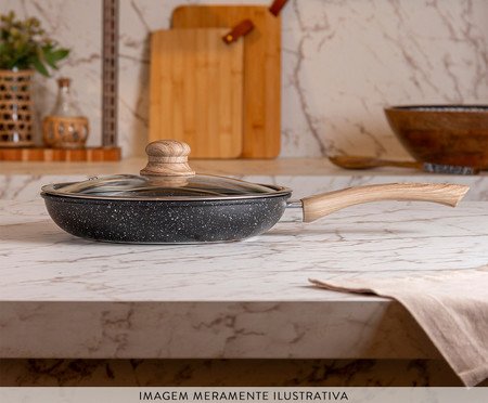 Frigideira de Indução com Revestimento Cerâmico Granilite Preta | Westwing