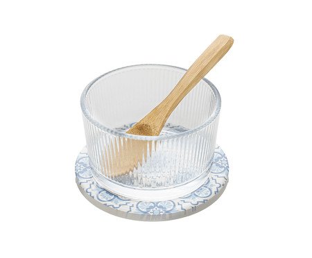 Jogo de Petisqueira com Bandeja e Colher Mosaico | Westwing