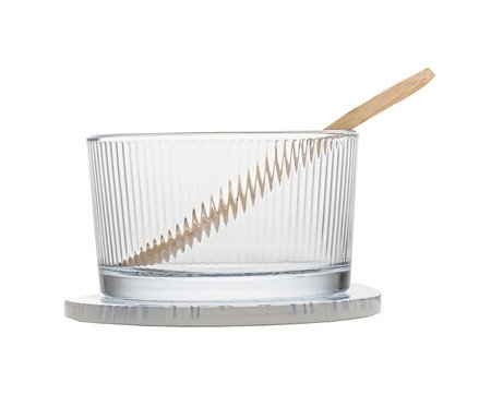 Jogo de Petisqueira com Bandeja e Colher Mosaico | Westwing