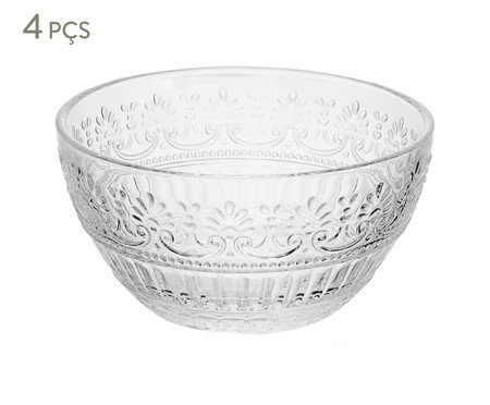 Jogo de Bowls De Cristal Mauve | Westwing