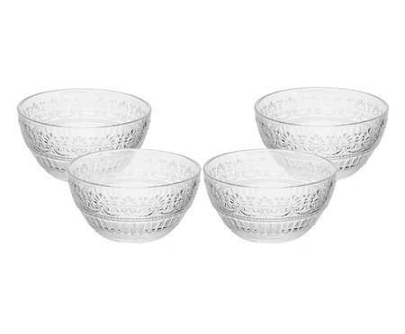 Jogo de Bowls De Cristal Mauve | Westwing