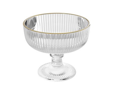 Taça para Sobremesa com Fio Dourado Lines | Westwing
