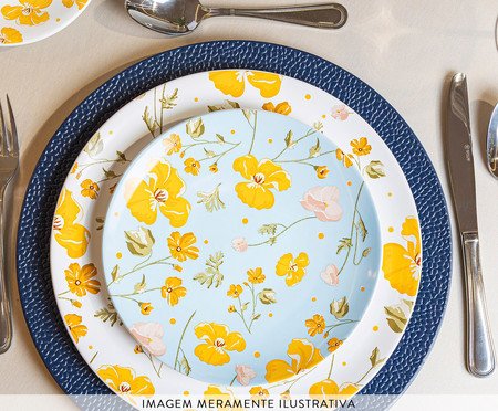 Prato para Sobremesa Doce Encanto Azul Claro | Westwing