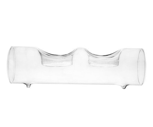 Porta-velas Duplo Lume, transparent | WestwingNow