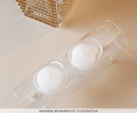 Porta-velas Duplo Lume | Westwing