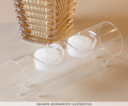 Porta-velas Duplo Lume | Westwing