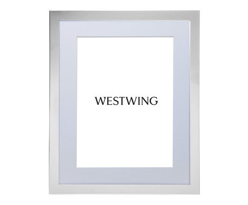 Porta-Retrato Liso Prateado, silver or metallic | WestwingNow