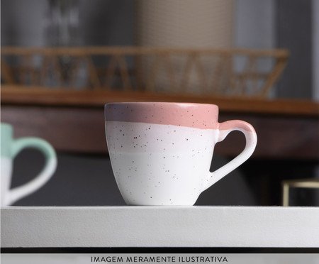 Caneca de Cerâmica Ombré Rosa | Westwing