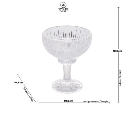 Taça para Sobremesa de Cristal Ecológico Queen | Westwing
