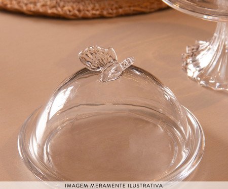 Prato para Doce com Tampa Butterfly | Westwing