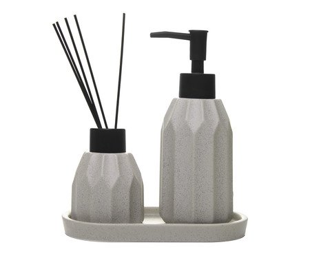 Jogo para Banheiro Aromatta Cinza | Westwing