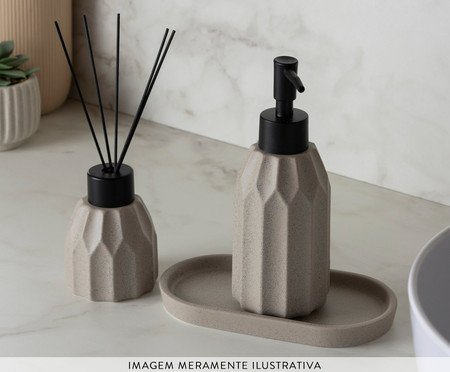 Jogo para Banheiro Aromatta Cinza | Westwing