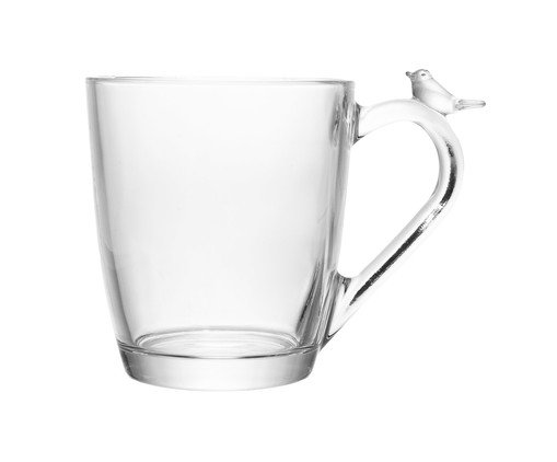 Caneca de Cristal Bird, transparent | WestwingNow