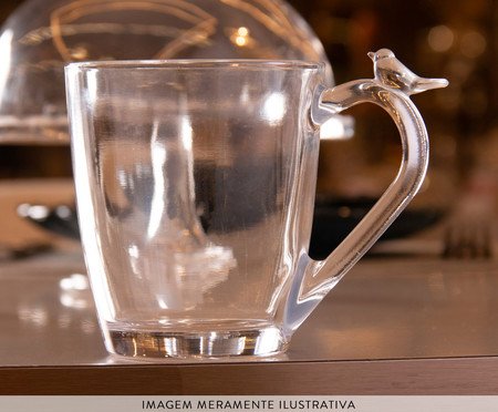 Caneca de Cristal Bird | Westwing