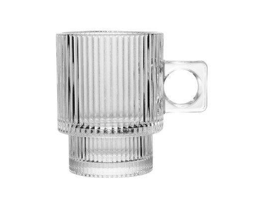 Caneca de Cristal Lines, transparent | WestwingNow