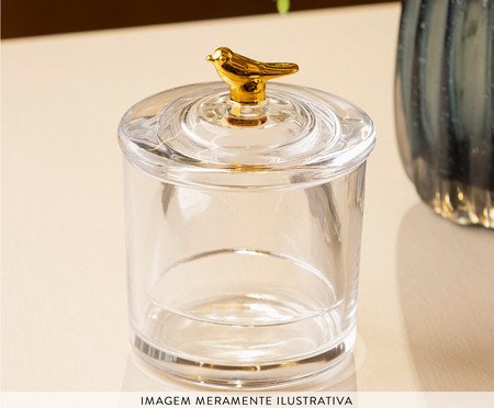 Manteigueira Francesa Bird Golden | Westwing