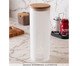Pote com Tampa Bambu Frosted - 1,88L, transparent | WestwingNow