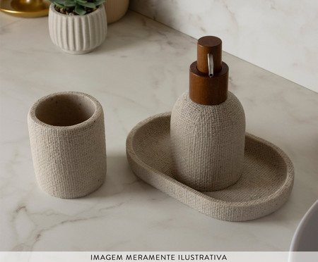 Suporte para Banheiro Linen Bege | Westwing