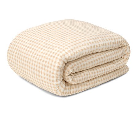 Duvet Mini Vichy Areia 200 Fios