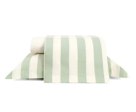 Jogo de Lençol Listras Bold Verde Menta | Westwing