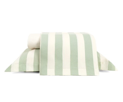 Jogo de Lençol Listras Bold Verde Menta, green | WestwingNow