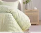 Duvet Mini Vichy Verde Oliva 200 Fios, green | WestwingNow