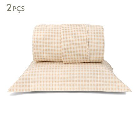 Jogo de Cobre-Leito Mini Vichy Areia | Westwing