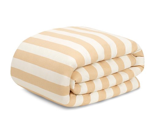 Duvet Listras Bold Areia 200 Fios, beige | WestwingNow