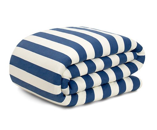 Duvet Listras Bold Azul Marinho 200 Fios, blue | WestwingNow