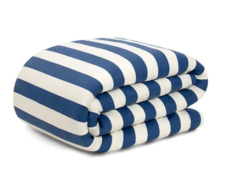 Duvet Listras Bold Azul Marinho | Westwing