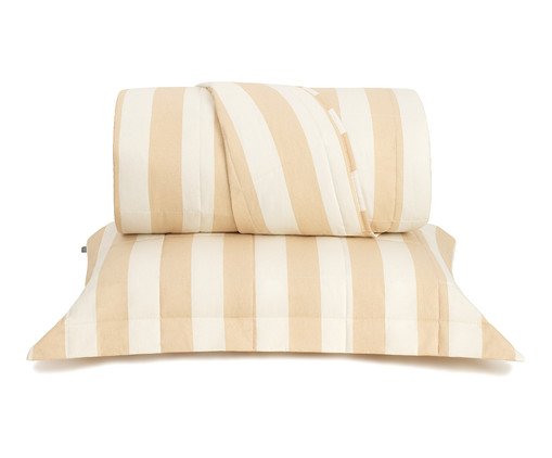 Jogo de Cobre-Leito Listras Bold Areia, beige | WestwingNow