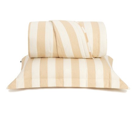Jogo de Cobre-Leito Listras Bold Areia | Westwing