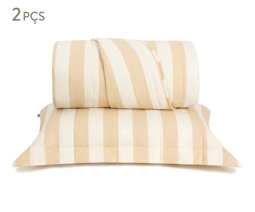 Jogo de Cobre-Leito Listras Bold Areia 200 Fios, beige | WestwingNow