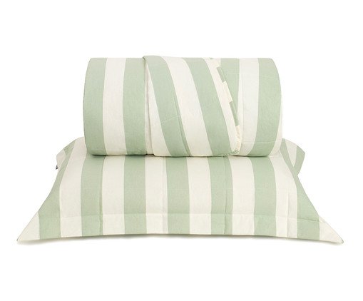 Jogo de Cobre-Leito Listras Bold Verde Menta, green | WestwingNow