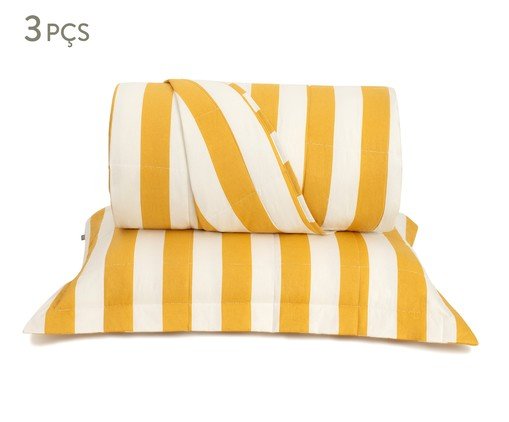 Jogo de Cobre-Leito Listras Bold Mostarda, yellow | WestwingNow