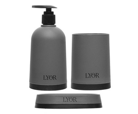 Jogo para Banheiro Erlian Cinza | Westwing