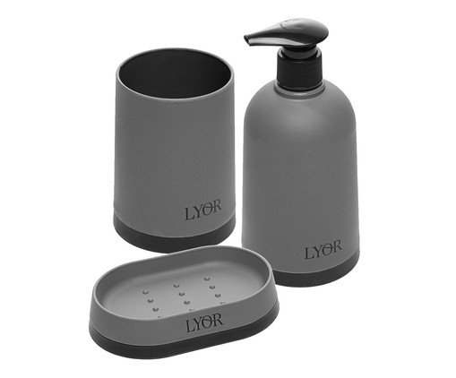 Jogo para Banheiro Erlian Cinza, grey | WestwingNow